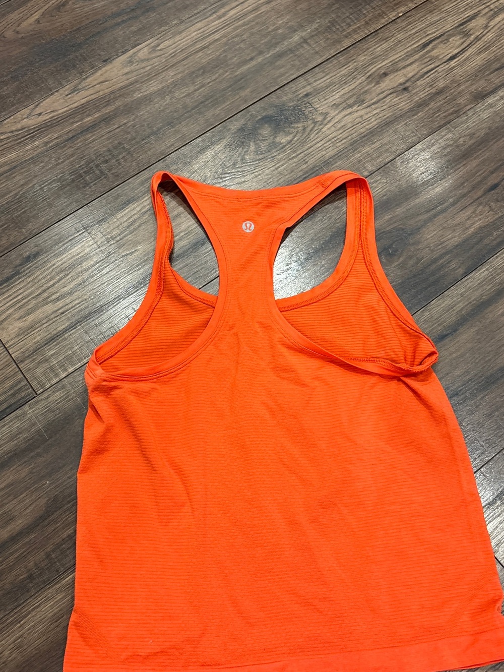 lululemon athletica Women’s Orange Racerback Tank Top- Swiftly